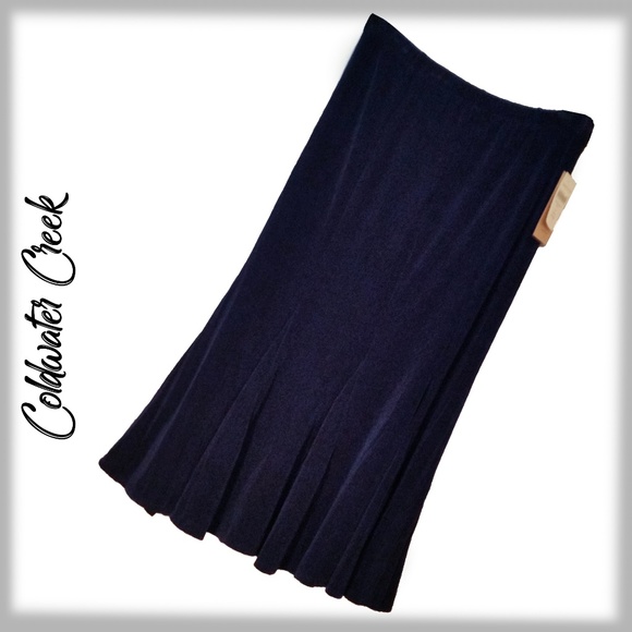 Coldwater Creek Dresses & Skirts - COLDWATER CREEK - DK Blue Travel Knit Maxi-Small